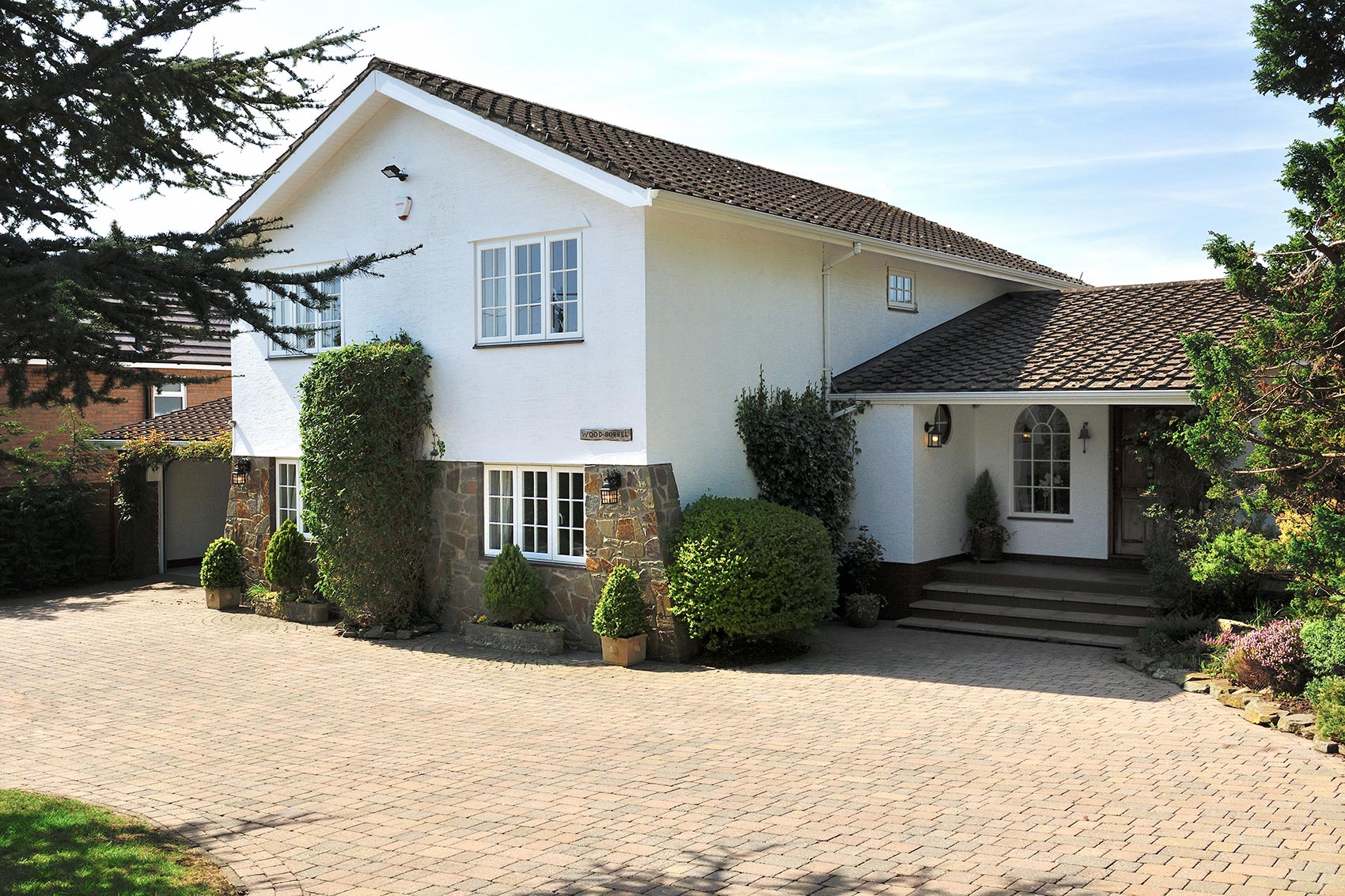 beautiful house with windows