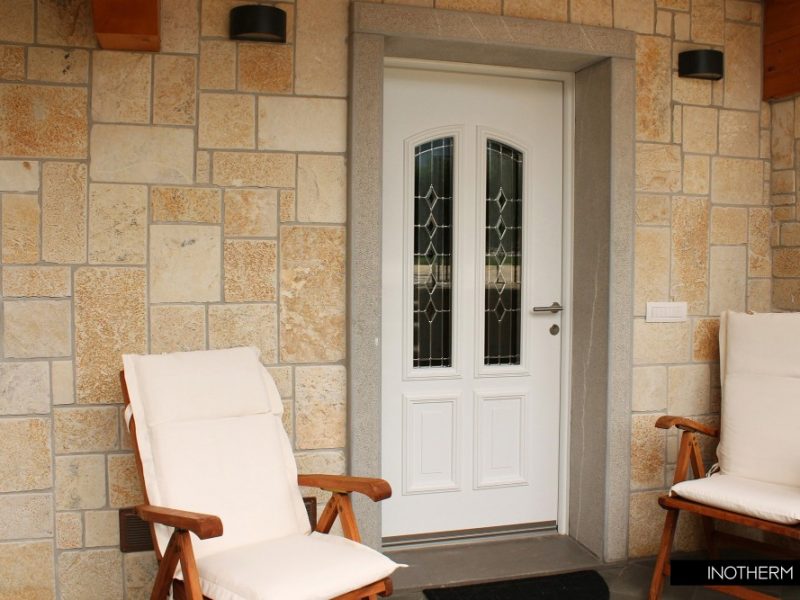 beautiful door and chairs of a house