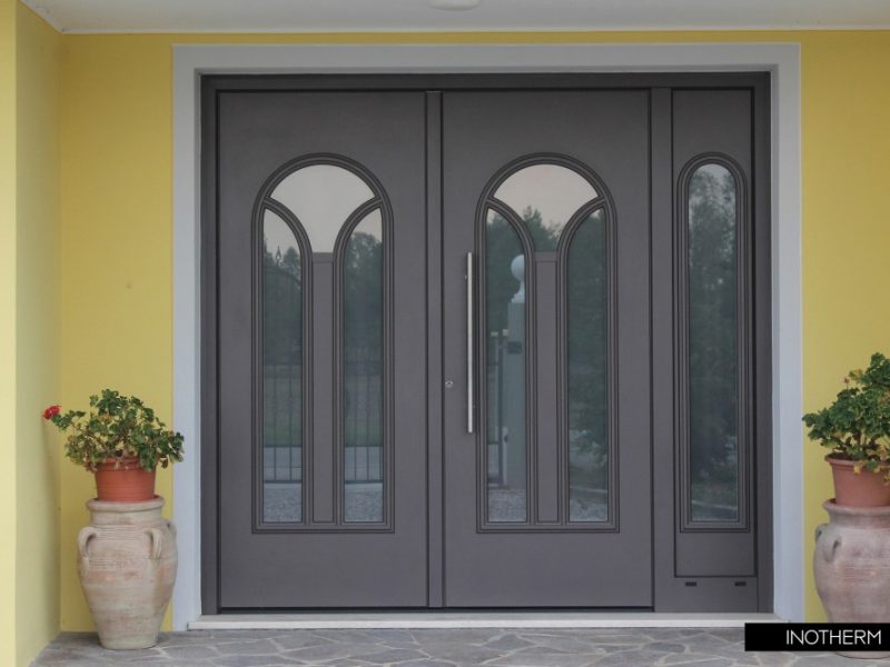 aluminium entrance door colours
