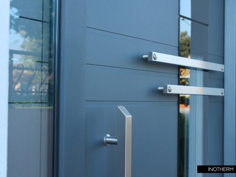 large aluminium entrance doors