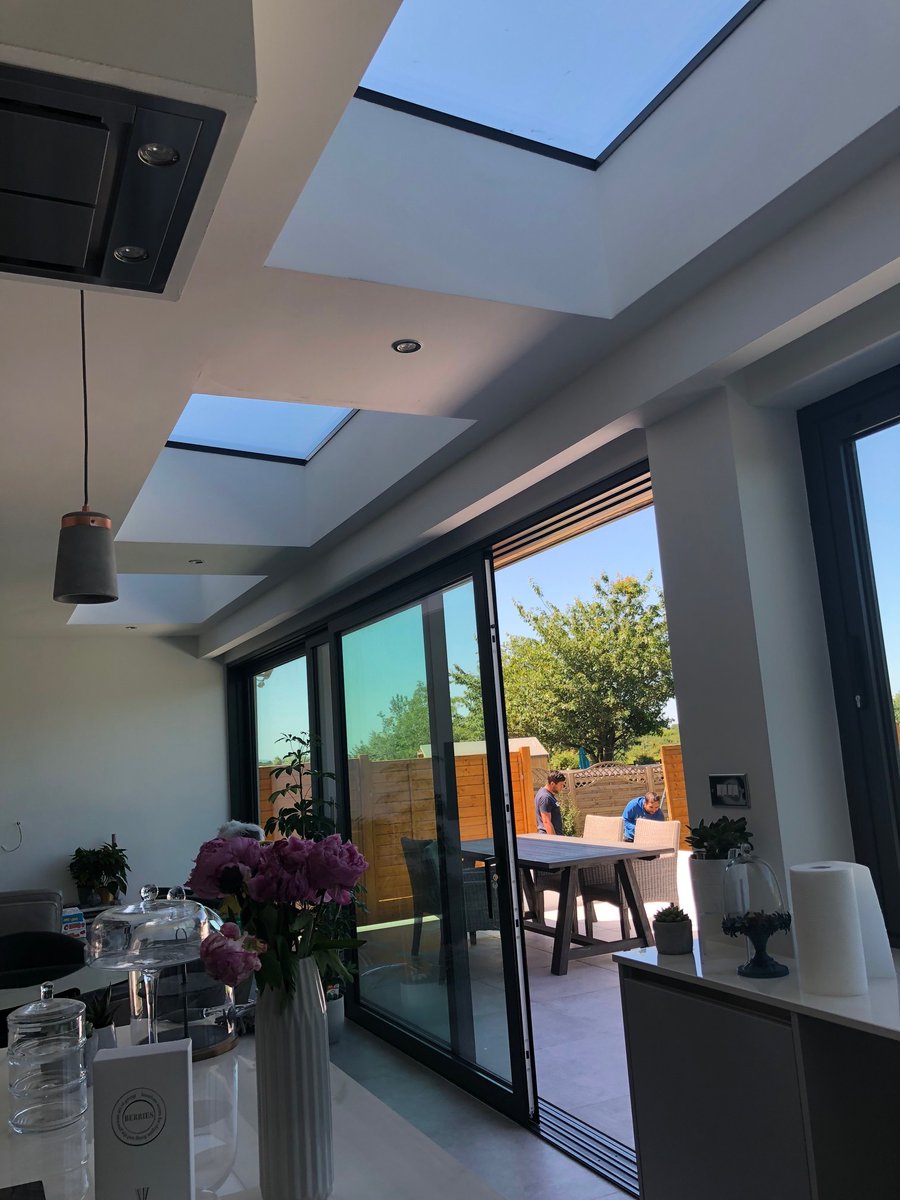 atlas flat rooflight kitchen diner cardiff